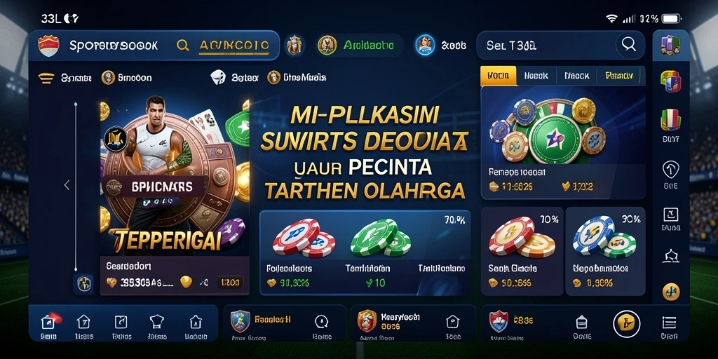 Tampilan antarmuka pengguna 33L saat melihat statistik olahraga.