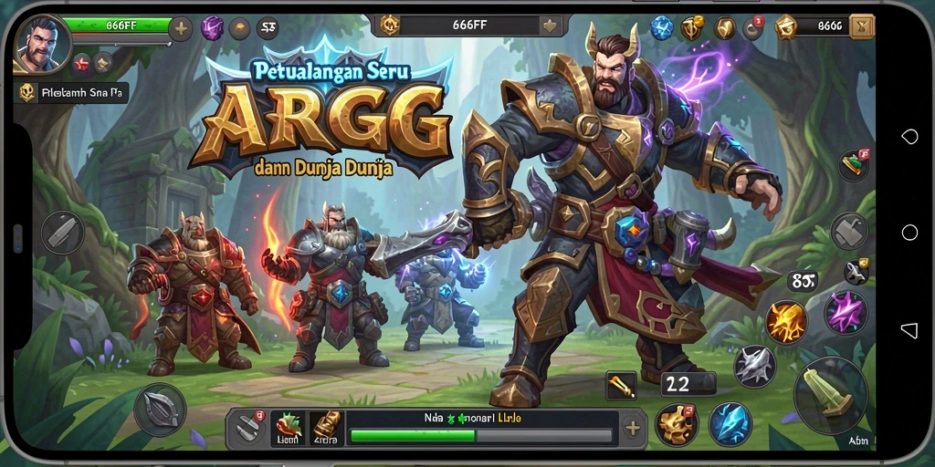 Tangkapan layar dari gameplay mendebarkan dalam 666FF.