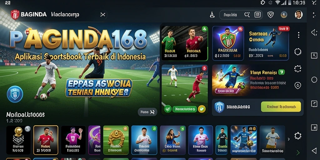 Tampilan gameplay yang menarik dari aplikasi Sportsbook BAGINDA168.