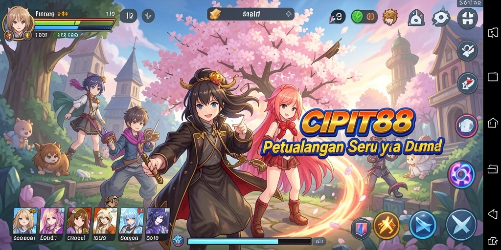 Tampilan gameplay menarik dan penuh aksi dalam CIPIT88.