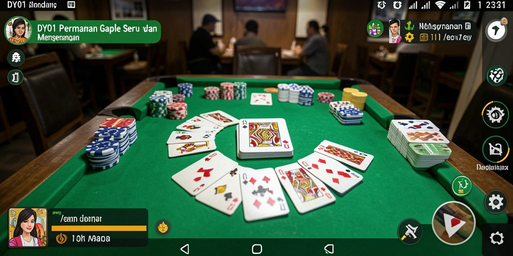 Tampilan gameplay Gaple yang memukau dan interaktif di DY01.