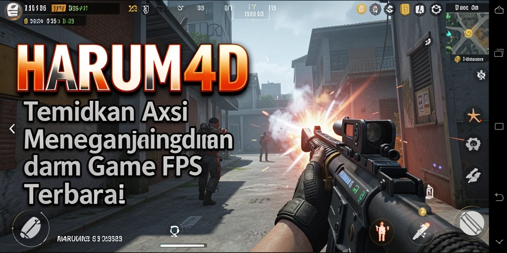 Gameplay mendebarkan dari HARUM4D saat pemain beraksi di medan perang.