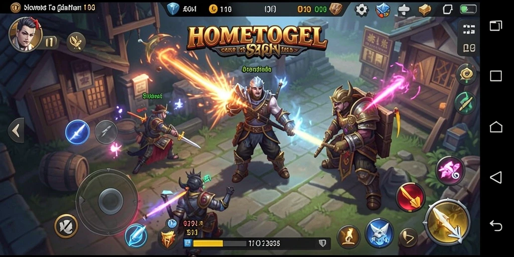 Tampilan gameplay HOMETOGEL yang penuh strategi.