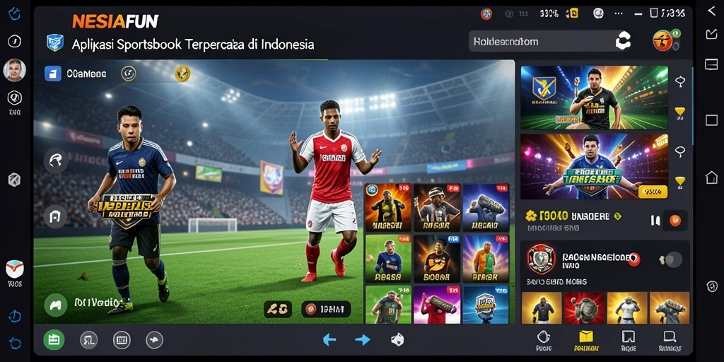 Tampilan gameplay NESIAFUN dalam taruhan olahraga yang menarik.