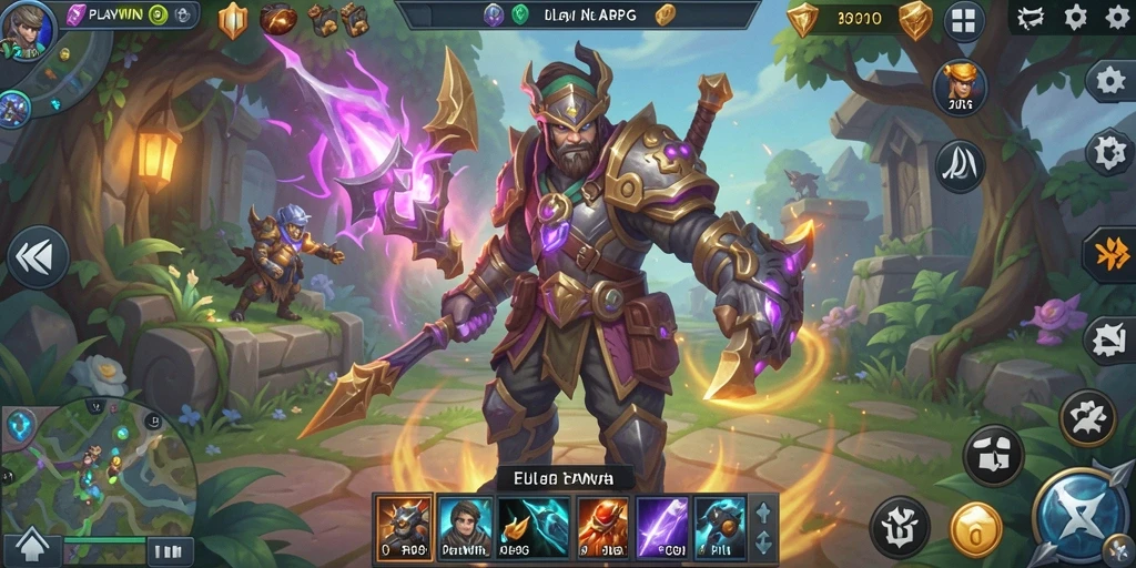 Tampilkan gameplay menarik dari <strong>PLAYWIN</strong> dengan karakter beraksi di medan perang.