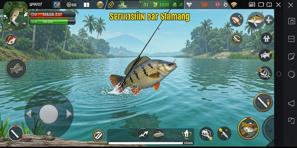 Screenshot SPIN707 menunjukkan gameplay memancing yang menarik dan menantang.