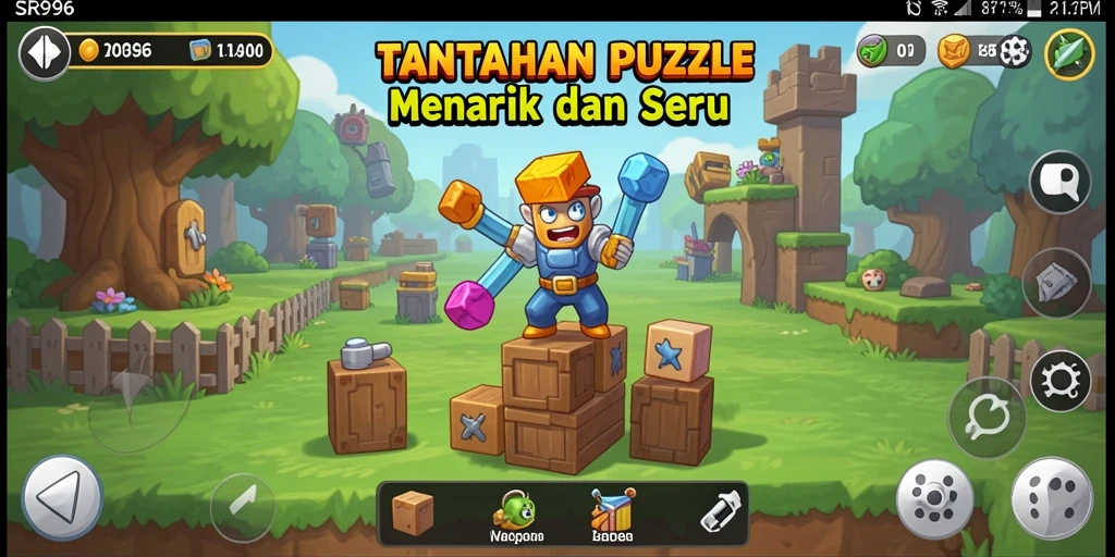 Tampilan gameplay SR996 menampilkan tantangan Puzzle yang seru.