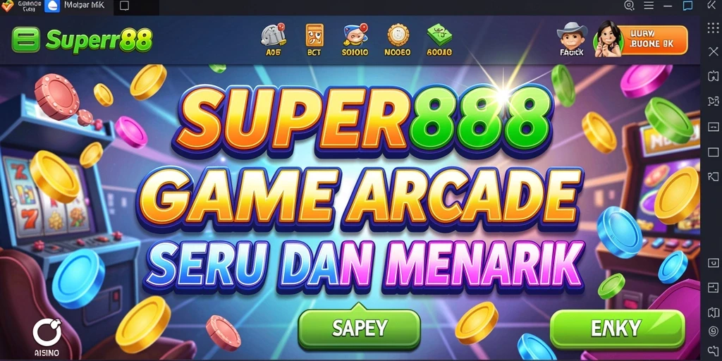 Screenshot gameplay dari SUPER88 yang menunjukkan aksi seru di level arcade.