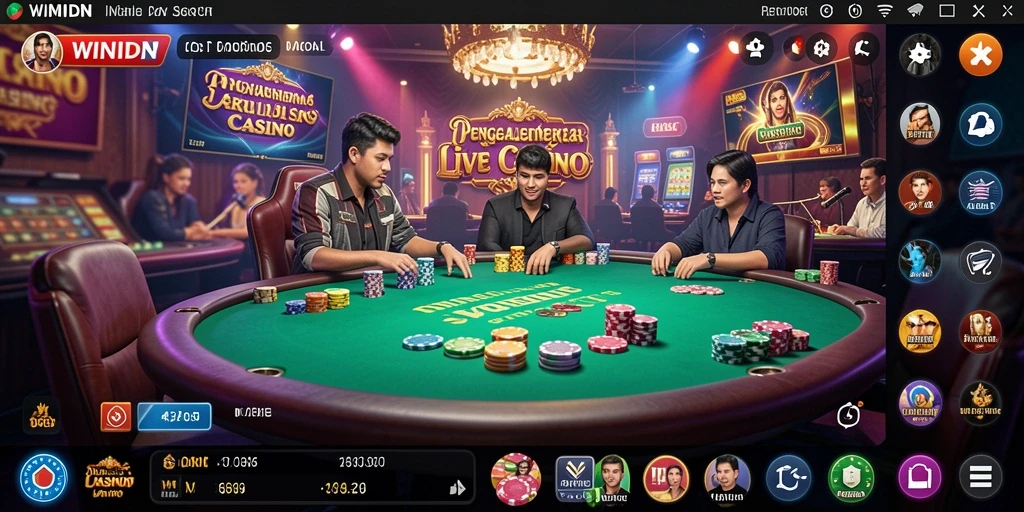 Gameplay live casino yang seru dengan dealer profesional.