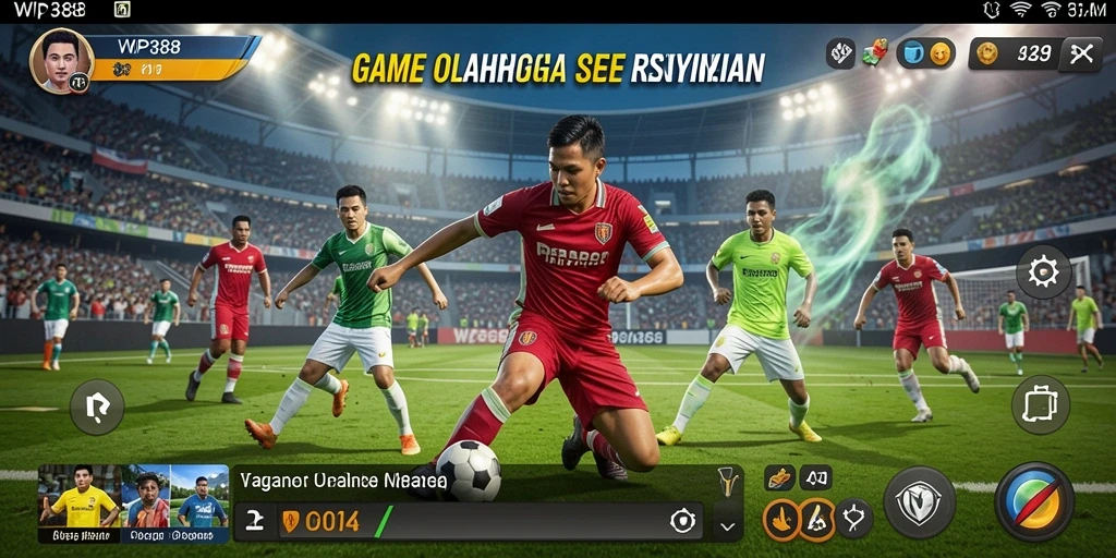 Tampilan gameplay WP888 yang mendebarkan dan penuh aksi olahraga.